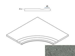 Сатурн Грэй Бортик 60х60 с Выемкой Угловой Закругленный Натуральный (600x600)