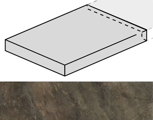 Италон Genesis Меркури Браун 60 Угловая Левая Натуральная