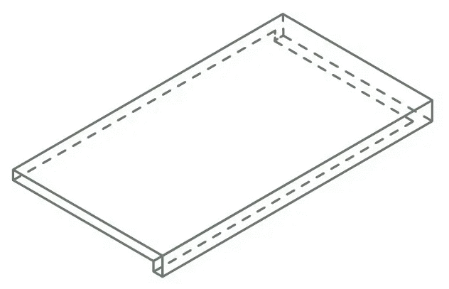 Италон Magma X2 Ice Scalino Angolare Dx 33x120