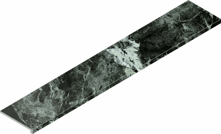 Италон Magma Alpi Green Cerato Scalino Angolare Dx 33x160