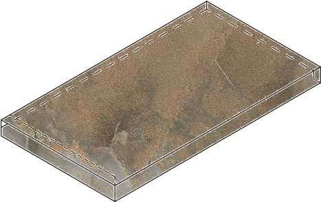 Италон Magnetique X2 Петрол Дарк 33x60 Угловая Левая Натуральная