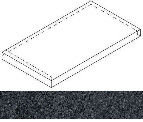 Италон Materia X2 Титанио 33x60 Угловая Левая Натуральная