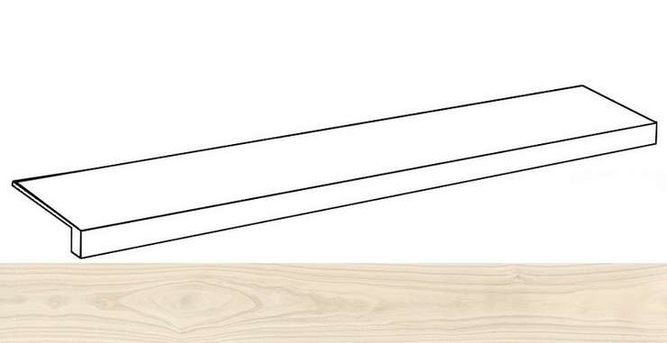 Италон Room Floor Project Уайт Вуд  120 Фронтальная Патинированная