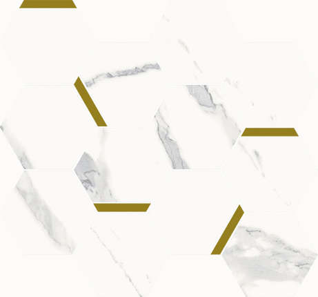 Италон Stellaris Statuario White Mosaico Chic