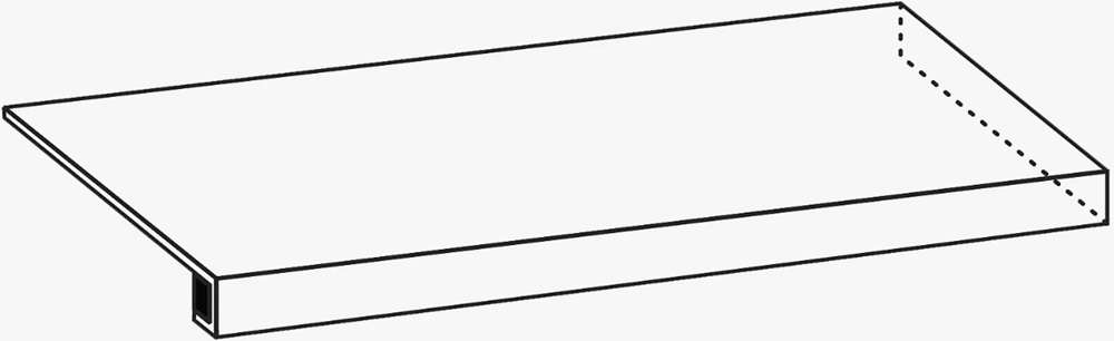 Carrara Ivory Scalino 120 Angolare Dx (1200x330)