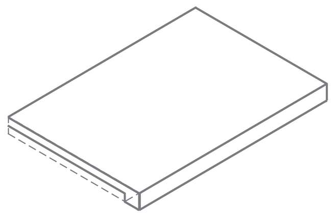Italon Forum Slim Silver Scalino Angolare Dx 33x80