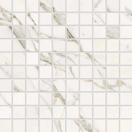 Кеопе Керамиче Elements LUX Calacatta Statuarietto Mosaico Lappato 30x30