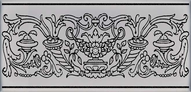 Керама Марацци Авеллино Dec. Серый 7.4х15