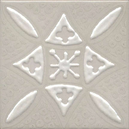 Керама Марацци Бахия 2 Серый Светлый Глянцевый 9.8x9.8x0.7