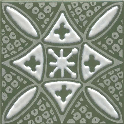 Керама Марацци Бахия 2 Зелёный Глянцевый 9.8x9.8x0.7