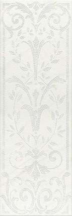 Керама Марацци Борсари Dec. Белый Орнамент обрезной 25х75