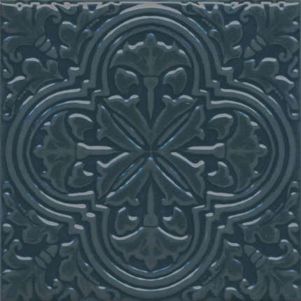 Керама Марацци Фес Бирюзовый Тёмный Глянцевый 15x15x0.77