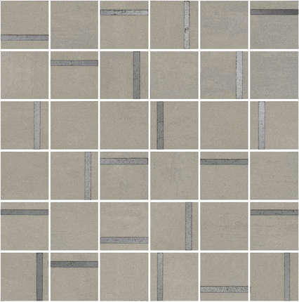 Керама Марацци Гварди 2 Мозаичный Серый Светлый Матовый Обрезной 30x30x0.9