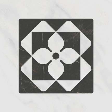 Керама Марацци Келуш 3 Грань Черно-Белый