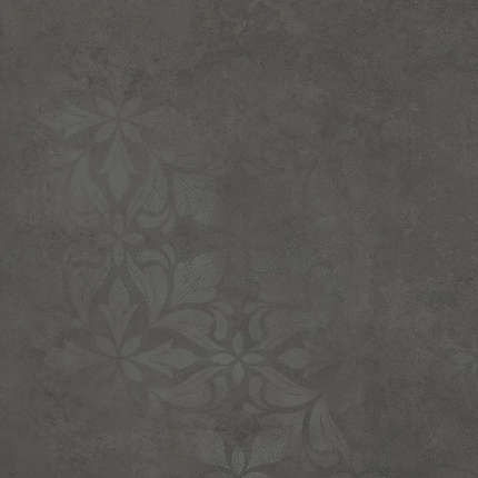 Керама Марацци Хадду Серый Тёмный Матовый Декорированный 40.2x40.2x0.8