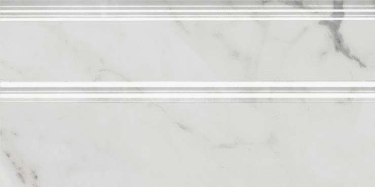 Керама Марацци Коррер Плинтус Белый Глянцевый Обрезной 30x15x1.7