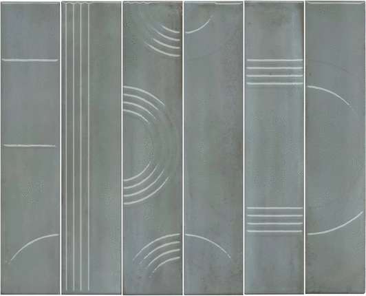 Керама Марацци Мажорель Голубой Глянцевый (из 6 Частей 6х28.5) 36x28.5x1