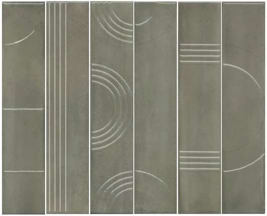 Керама Марацци Мажорель Зелёный Глянцевый (из 6 Частей 6х28.5) 36x28.5x1