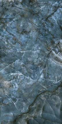 Керама Марацци Ониче Синий Лаппатированный Обрезной 60x119.5 9мм