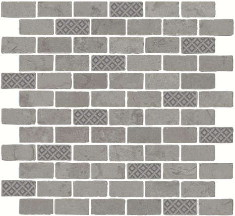 Керама Марацци Про Лаймстоун Антика 3 Мозаичный Серый Матовый Натуральный