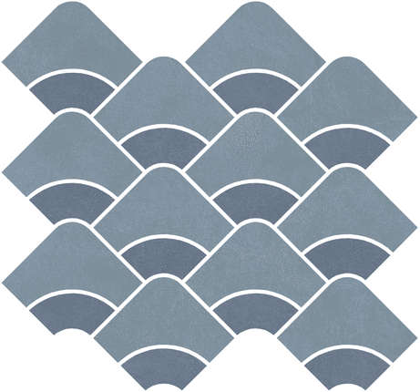 Керама Марацци Таделакт Наборный Синий Светлый. Синий Матовый Обрезной 30x28x0.9