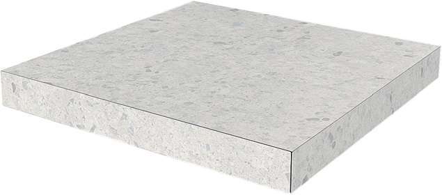 Керама Марацци Терраццо Угловая клееная серая светлая