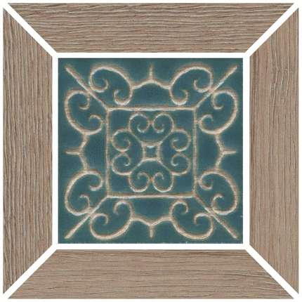 Керама Марацци Тровазо Вставка Наборный Коричневый Темный Матовый 13x13x0.9