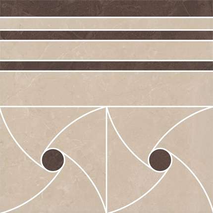 Керама Марацци Версаль Dec. Бежевый наборный 30х30 3