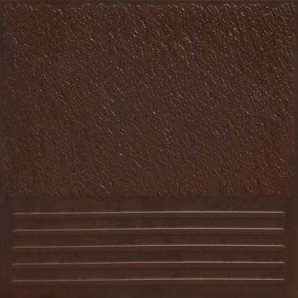 Керамин Каир 4 коричневый клинкерная фронтальная ступень 29.8х29.8х7