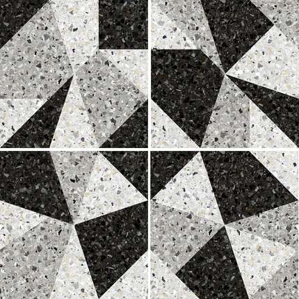 Керамин Терраццо Серый 1Д (микс рисунков)