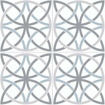 NiceKer Chic Bosham White Pre-cut Matt 45.2x45.2