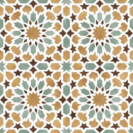 NiceKer Chic Tanger Yellow Pre-cut Matt 45.2x45.2