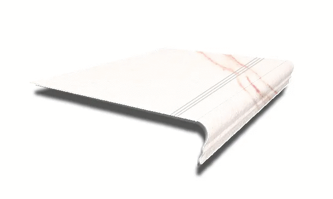 Керамогранит Ступень King Star Ceramic Комплект Step Toronto MT (Ступень 35x120 + Подступенок 20x120) (1200x350)