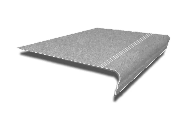 Керамогранит Ступень King Star Ceramic Комплект Step Urban Dark MT (Ступень 35x120 + Подступенок 20x120) (1200x350)