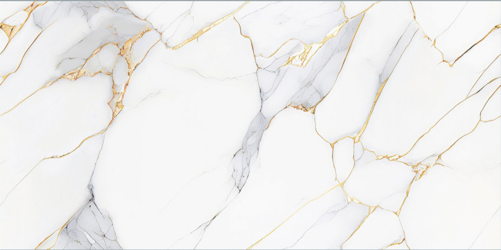 Керамогранит Lamore Ceramic Calcutta Gold Polished 60х120 (1200x600)