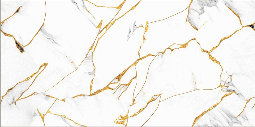 Керамогранит Lamore Ceramic Mavik Gold Grey Polished 60х120 (1200x600)