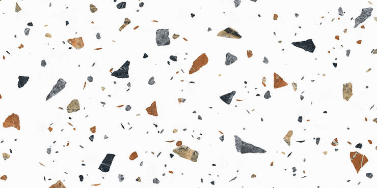 Лапарет Terazzo Bianco Цветной 60х120 матовый карвинг