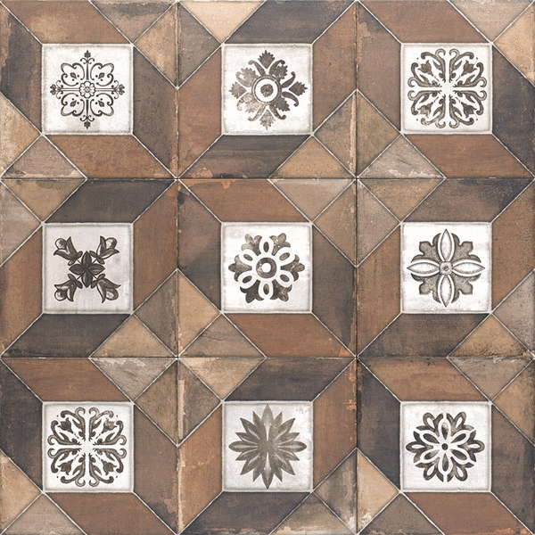 Настенная плитка Mainzu Elegance Deco Brown 20x20 (200x200)