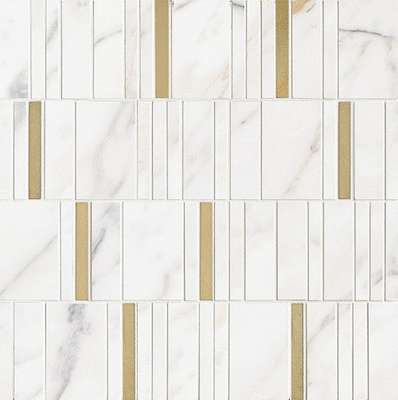 Golden White Mosaico Barcode Lux (400x400)