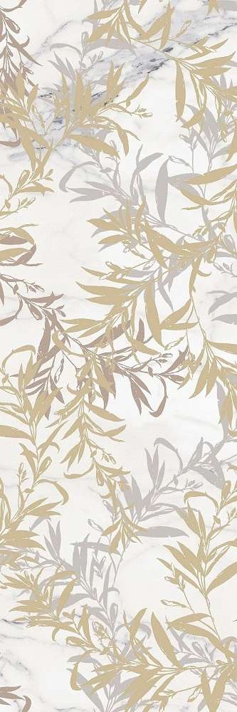  Statuario Satin Decoro Foliage (800x1200)