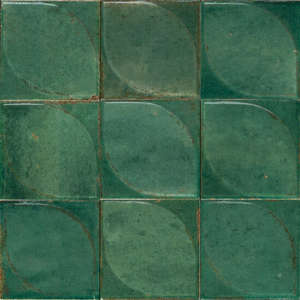 MQ88 Керамогранит Marazzi Italy Lume 3D Dew Green 10x10 (100x100)