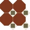 M6131/6702/7112 Настенная плитка Metlah.Store Октагон красный / Квадрат зеленый / Треугольник белый на сетке 320x320 (320x320)