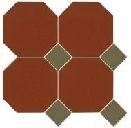 Метлах.Стор Йорк Сетка Октагон Красный / Квадрат Зеленый 305x305