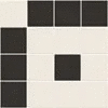 М6302/7102 Настенная плитка Metlah.Store Микс Квадрат черный / Квадрат белый на сетке 330х330 (330x330)