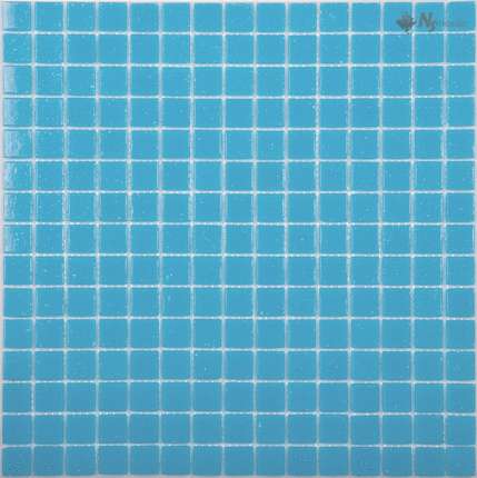 НС-мозаик Econom GB03 Стекло Голубой (сетка) (20x20x4) 32.7x32.7