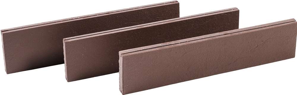 Декор настенный Натуральный Клинкер Фасадная Ригельная Шоколад 320x79x14 (320x79)