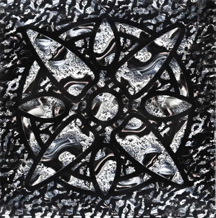 Росмозаика Стеклянные Напольные вставки Звезда Платина