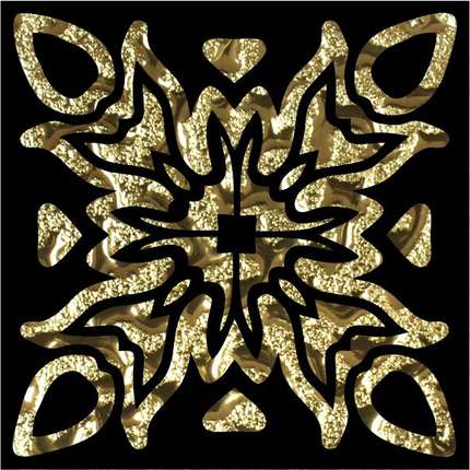 Росмозаика Стеклянные Напольные вставки Гламур Золото