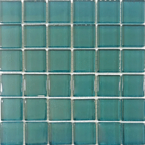МС 4020 Мозаика Росмозаика Малахит бирюзовый глянцевый 23х23 300x300 (300x300)