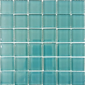 МС 4040 Мозаика Росмозаика Жадеит светло-бирюзовый глянцевый 23х23 300x300 (300x300)